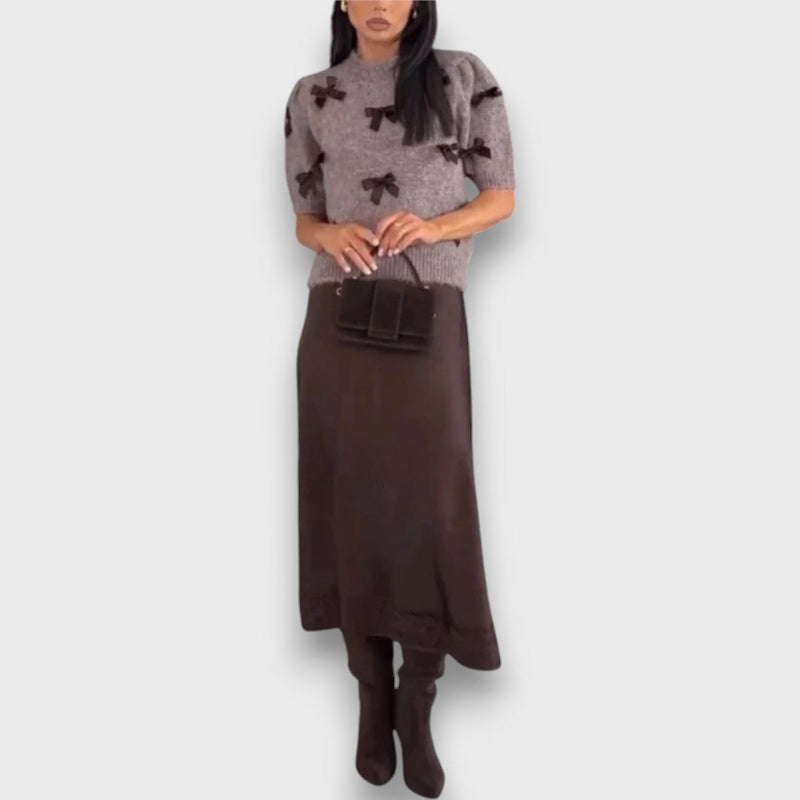 Emilia – Classic Sweater & Skirt Set