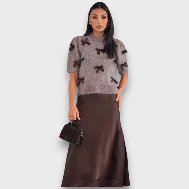 Emilia – Classic Sweater & Skirt Set