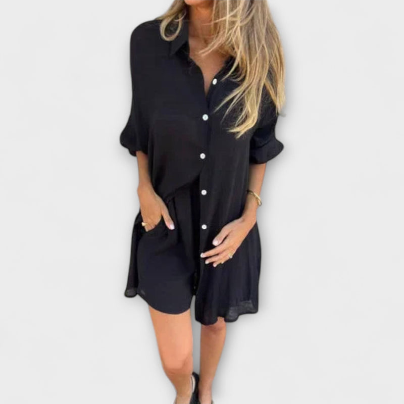 Serine – Two-Piece Summer Set with Oversized Blouse