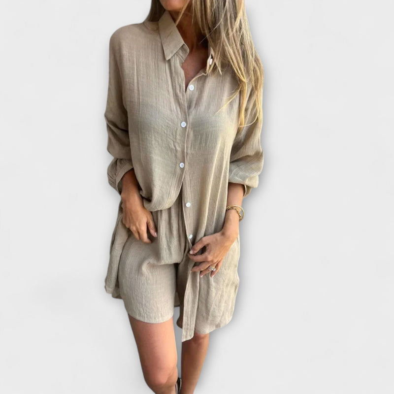 Serine – Two-Piece Summer Set with Oversized Blouse
