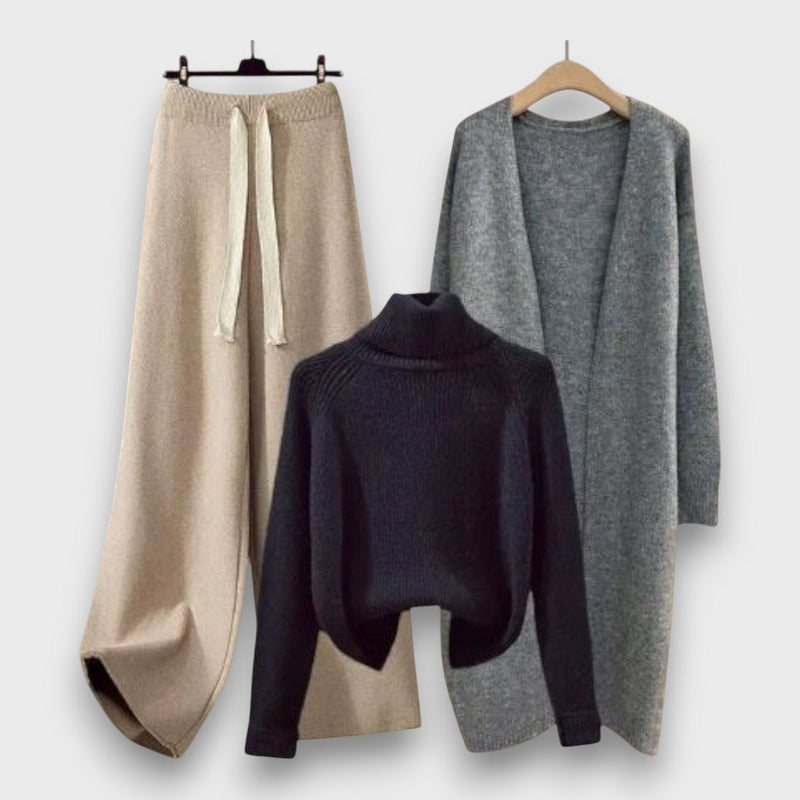 Flairessa – 3-Piece Comfy Knit Set